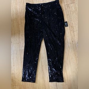 Express high waist ankle length sequin pants original price $108
